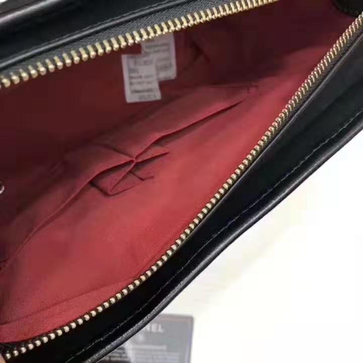 Chanel Women Chanel’s Gabrielle Large Hobo Bag in Aged Calfskin Leather-Black