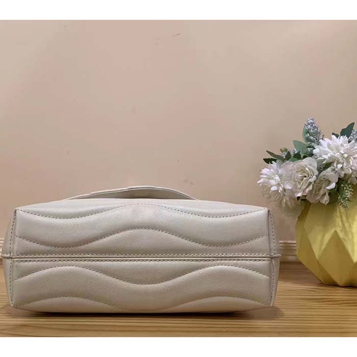 Louis Vuitton LV Women Hold Me Top-Handle Bag Beige Smooth Cowhide Leather