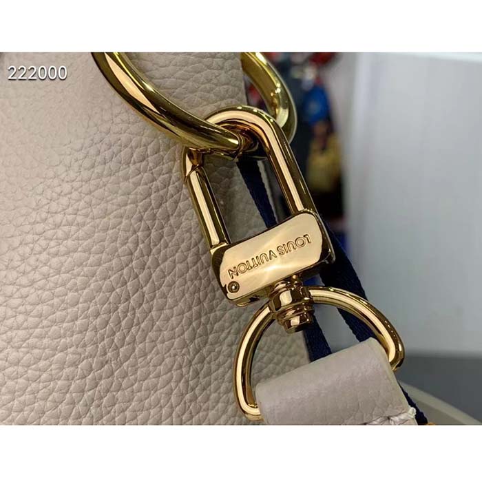 Louis Vuitton LV Women Vendôme MM Cream Monogram Coated Canvas Cowhide Leather