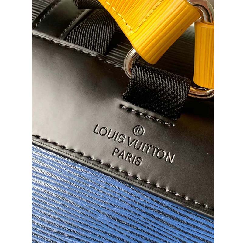 Louis Vuitton LV Unisex Christopher Backpack PM in Cowhide Leather-Navy