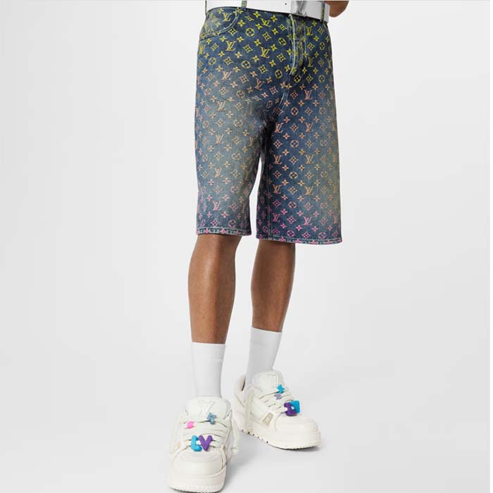 Louis Vuitton Unisex LV Trainer Maxi Sneaker White Mix of Materials Rubber