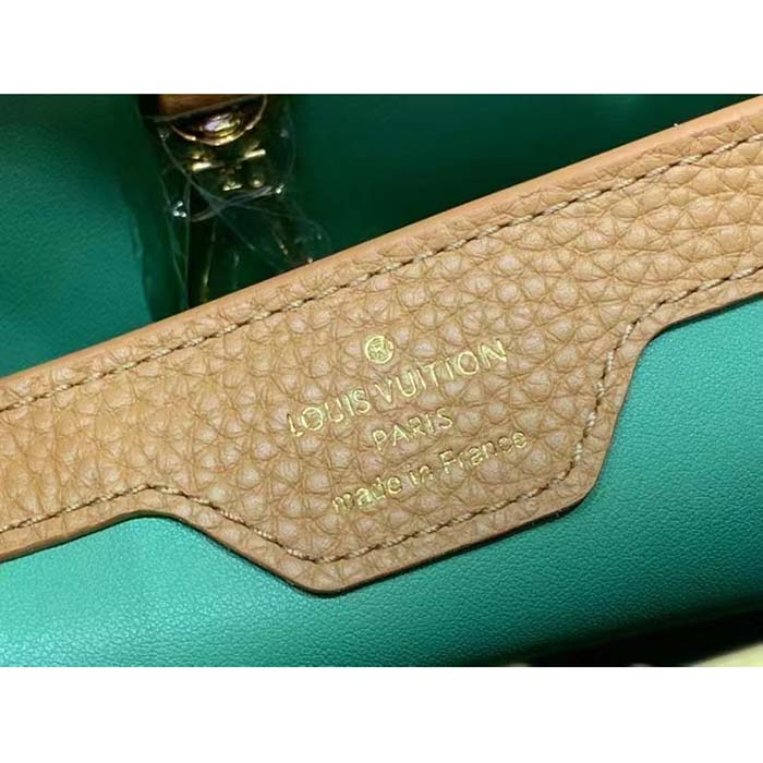 Louis Vuitton LV Women Capucines MM Handbag Hazelnut Brown Taurillon Cowhide Leather