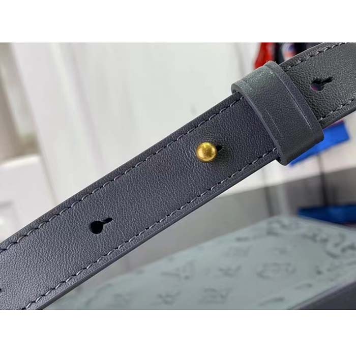 Louis Vuitton LV Unisex Soft Trunk Wearable Wallet Dark Shadow Gray Calf Leather