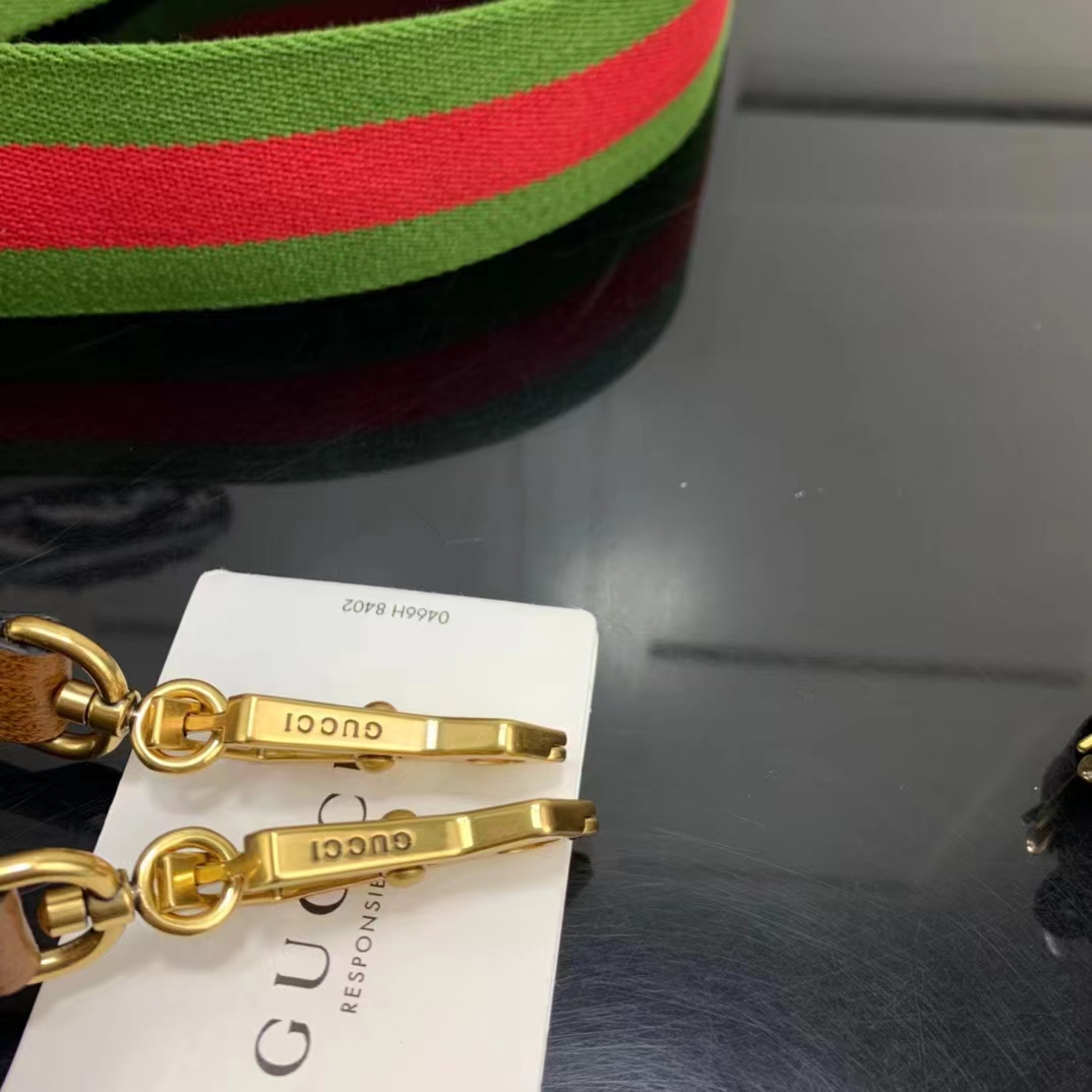 Gucci GG Women Diana Small Tote Bag Double G Brown Cuir Leather