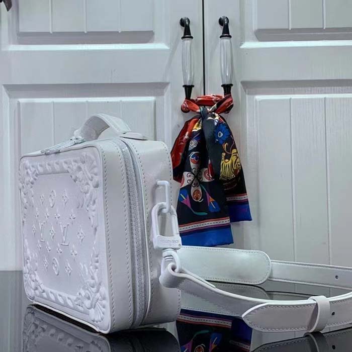 Louis Vuitton LV Unisex Handle Soft Trunk Optic White Calf Leather