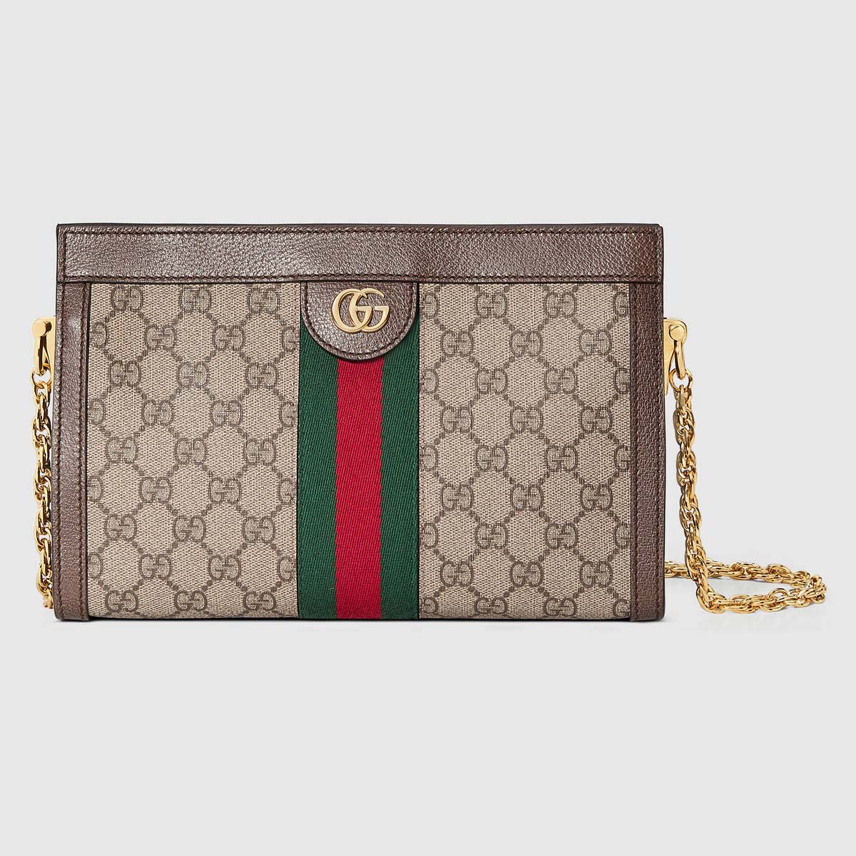 Gucci Ophidia GG Supreme Canvas Small Shoulder Bag with Stripe