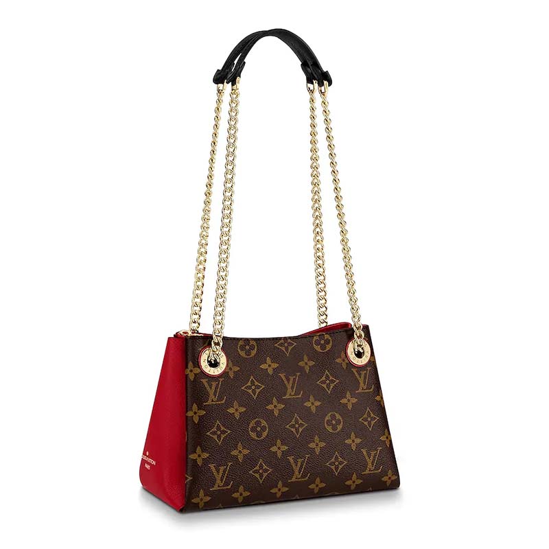 Louis Vuitton LV Women Surene BB Handbag in Monogram Canvas and Grained Calf Leather