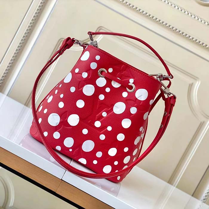 Louis Vuitton Women LVxYK NeoNoé BB Red White Grained Epi Cowhide Leather