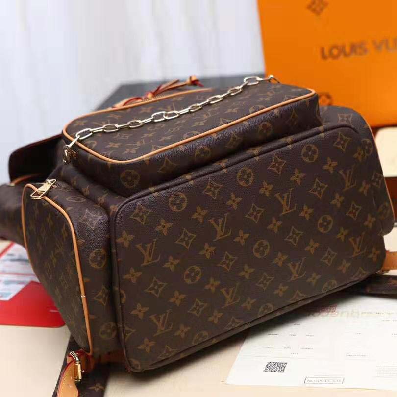 Louis Vuitton LV Men Backpack Trio in Monogram Canvas-Brown