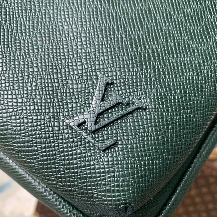 Louis Vuitton LV Unisex Avenue Sling Bag Dark Green Epicea Taiga Cowhide Leather