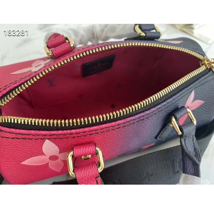 Louis Vuitton LV Women Papillon BB Handbag Midnight Fuchsia Monogram Coated Canvas