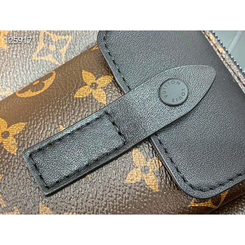 Louis Vuitton LV Unisex Christopher Bumbag Monogram Macassar Coated Canvas