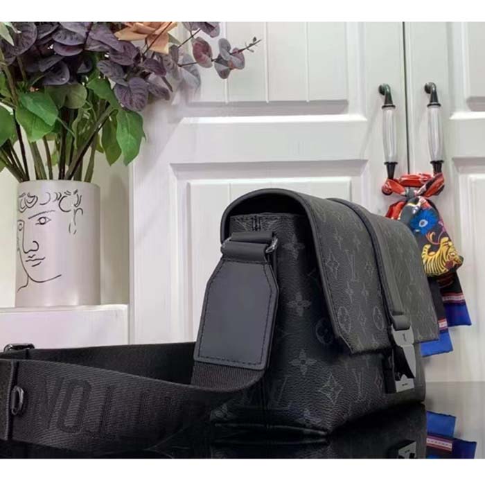 Louis Vuitton LV Unisex S-Cape Messenger Monogram Eclipse Coated Canvas Cowhide Leather