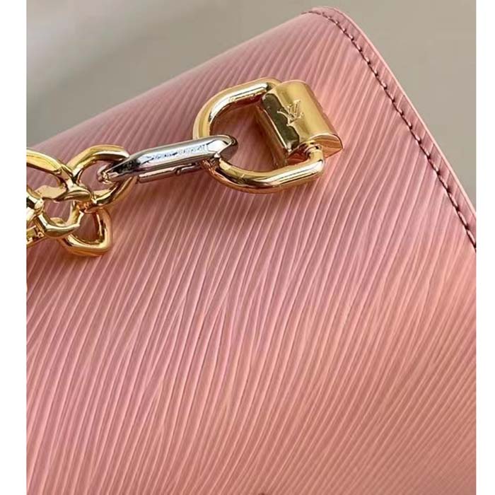 Louis Vuitton LV Women Twist PM Pink Epi Grained Leather Cowhide Lock