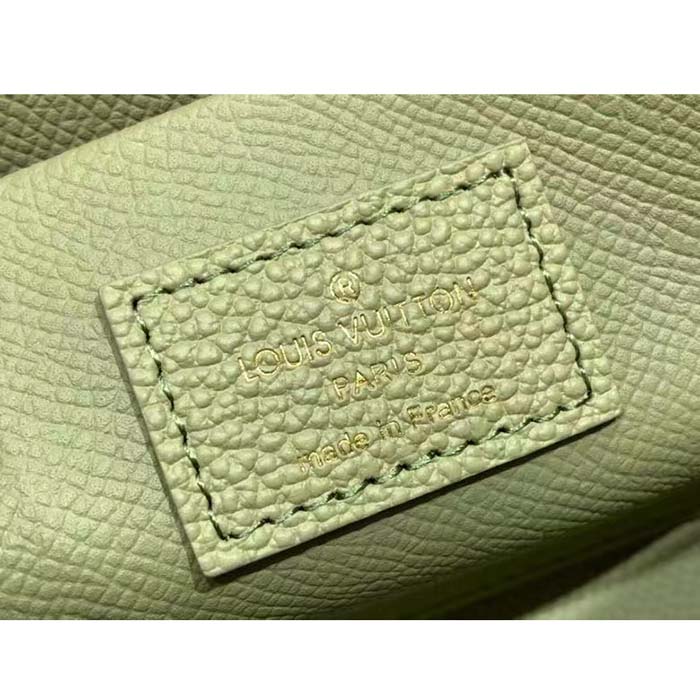 Louis Vuitton Unisex Pochette Cosmétique PM Kaki Fango Cream Monogram Empreinte Embossed Leather
