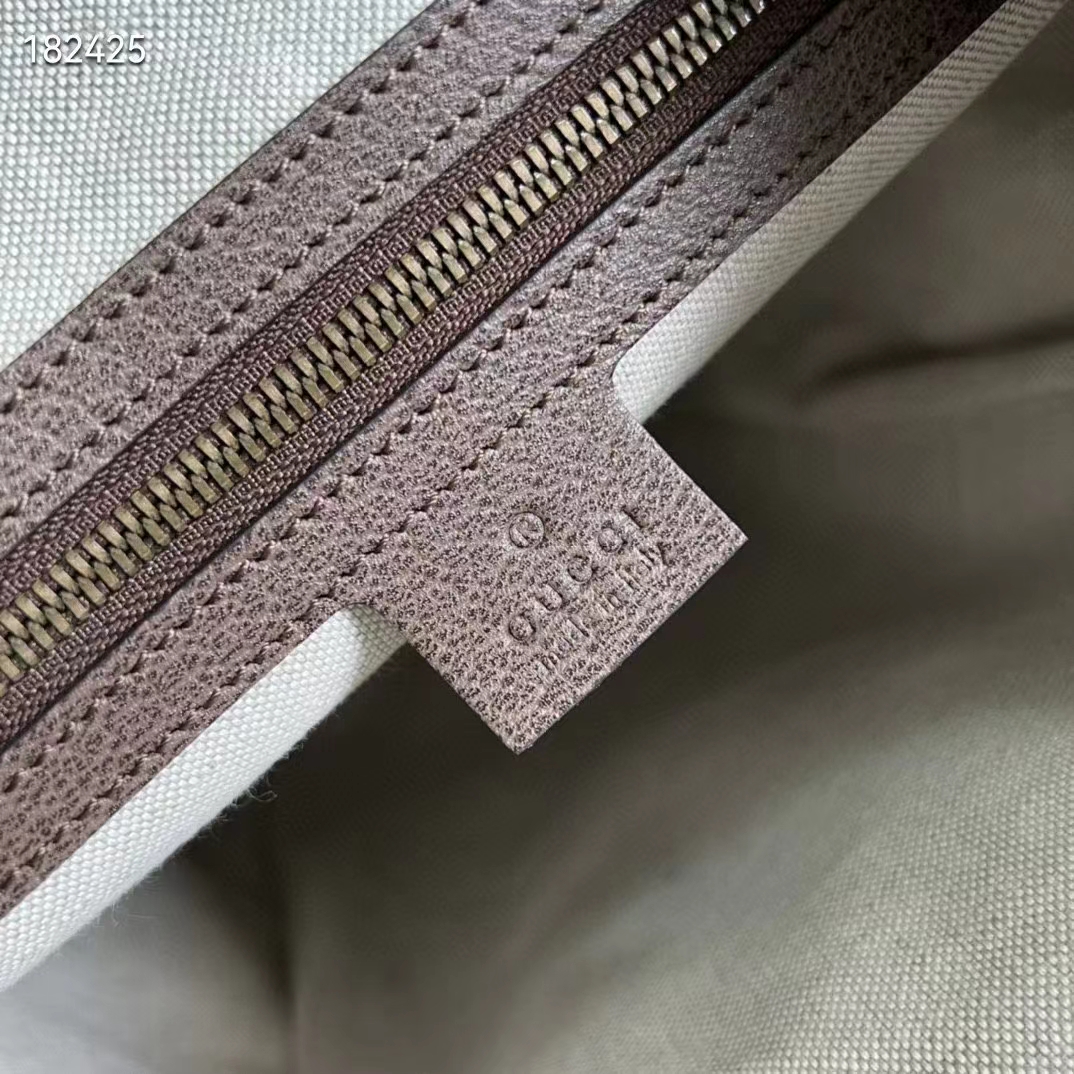 Gucci Unisex Skateboard Backpack Web Beige Ebony GG Supreme Canvas