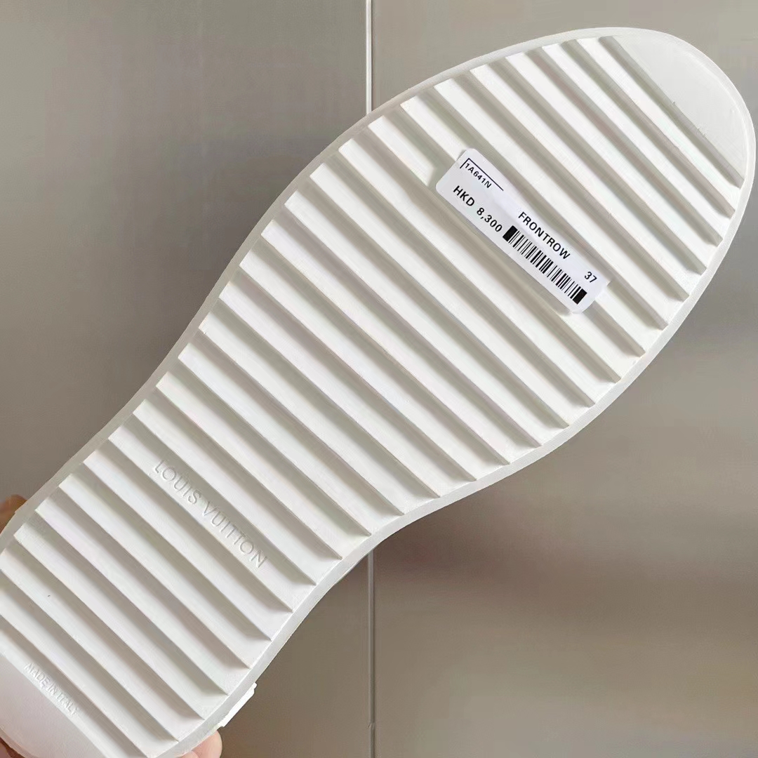 Louis Vuitton LV Women Time Out Sneaker Pink Monogram Embossed Calf Leather