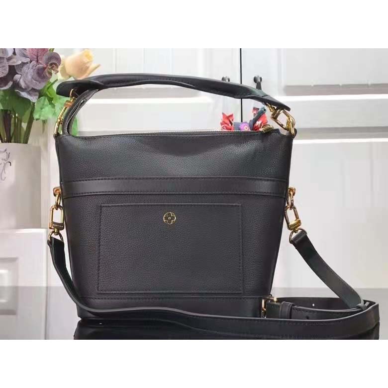 Louis Vuitton LV Unisex Cruiser PM Black Calfskin Leather Cowhide