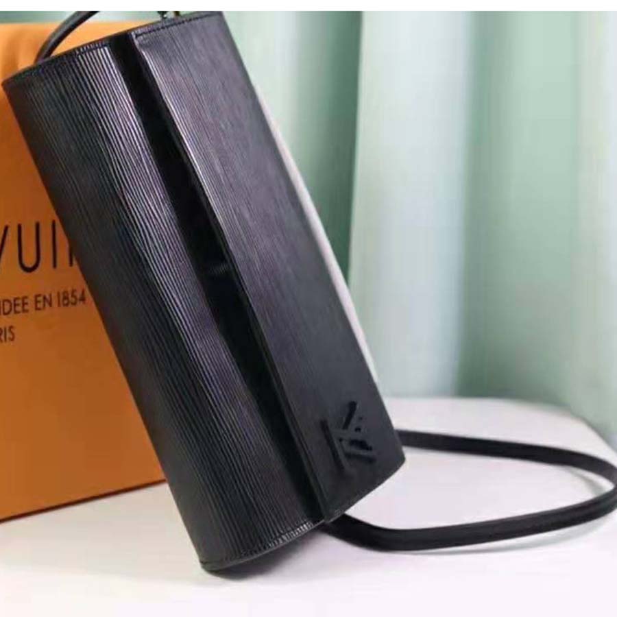 Louis Vuitton LV Women Cléry Pochette Bag in Epi Grained Cowhide Leather-Black