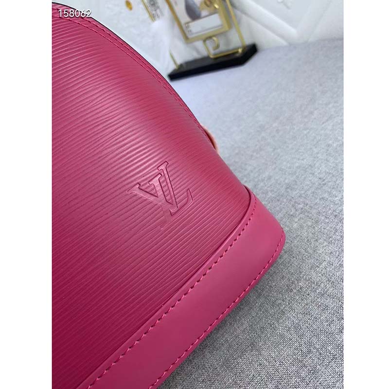 Louis Vuitton LV Women Alma BB Handbag Pink Epi Grained Cowhide Leather