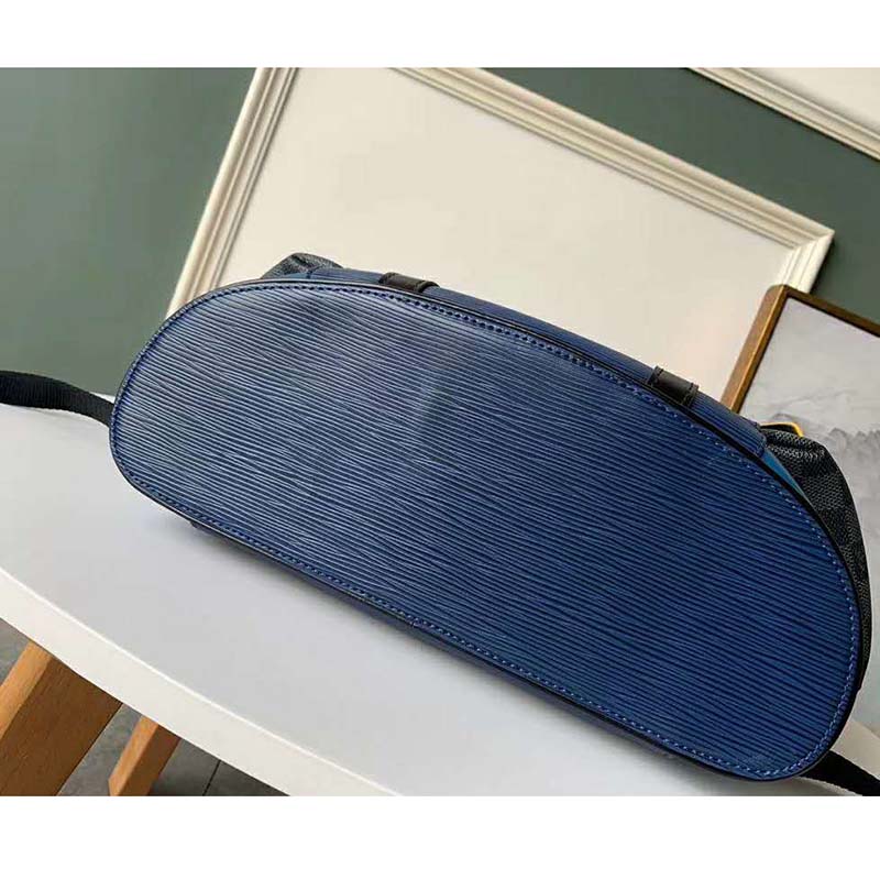 Louis Vuitton LV Unisex Christopher Backpack PM in Cowhide Leather-Navy