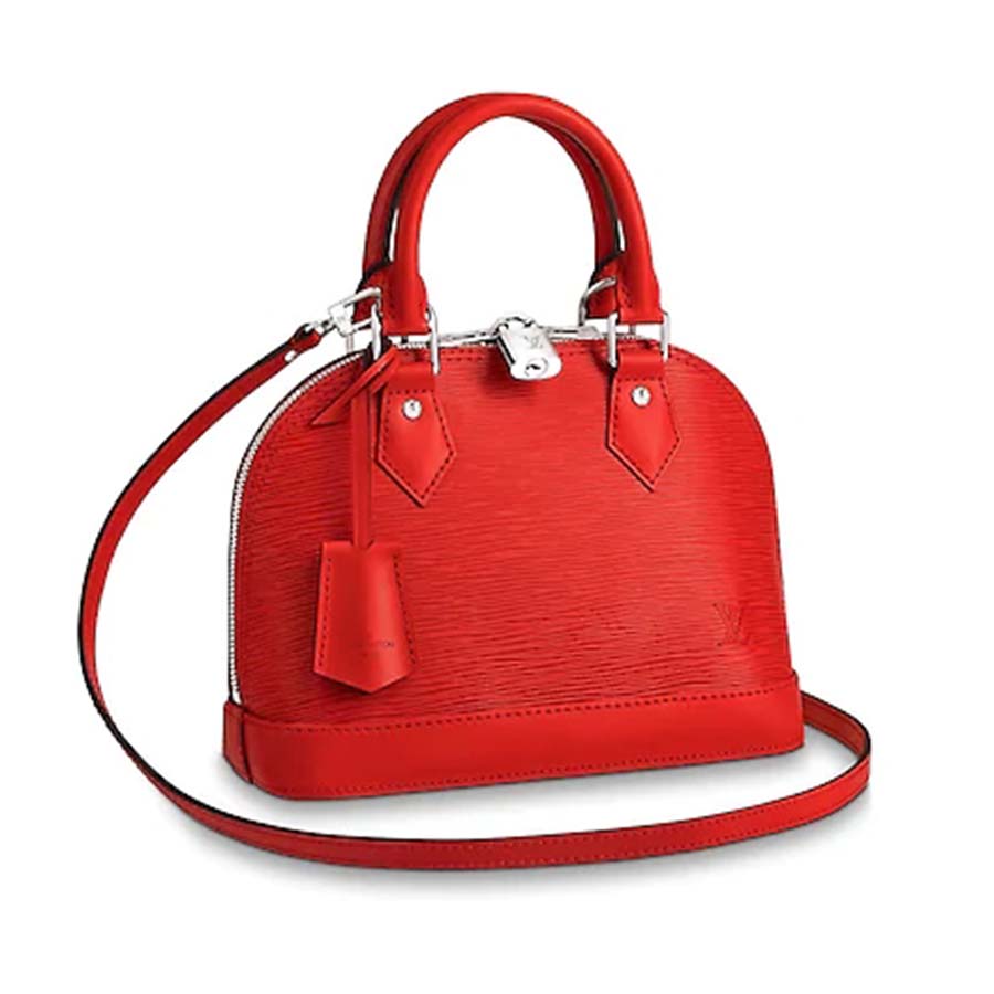 Louis Vuitton LV Women Alma BB Handbag in Epi Leather