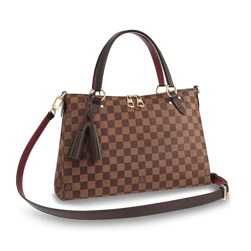 Louis Vuitton LV Women Lymington Bag in Damier Ebene Canvas