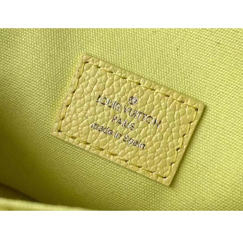 Louis Vuitton LV Women Micro Métis Yellow Monogram Empreinte Embossed Supple Grained Cowhide