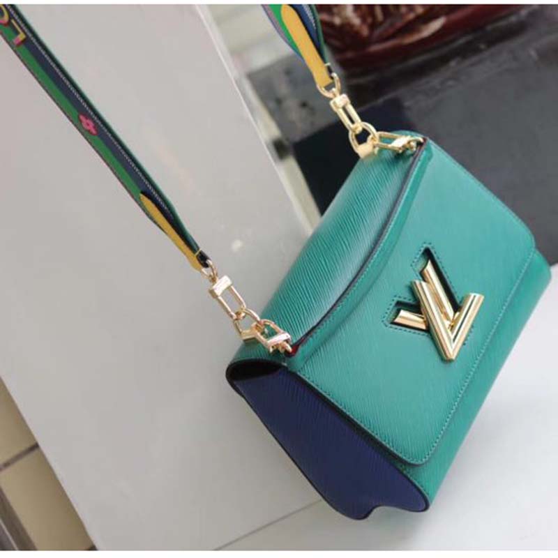 Louis Vuitton LV Women Twist MM in Epi Grained Cowhide Leather-Green