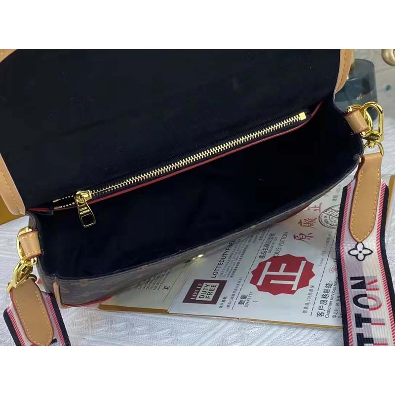 Louis Vuitton LV Women Diane Satchel Brown Monogram Coated Canvas Textile Lining