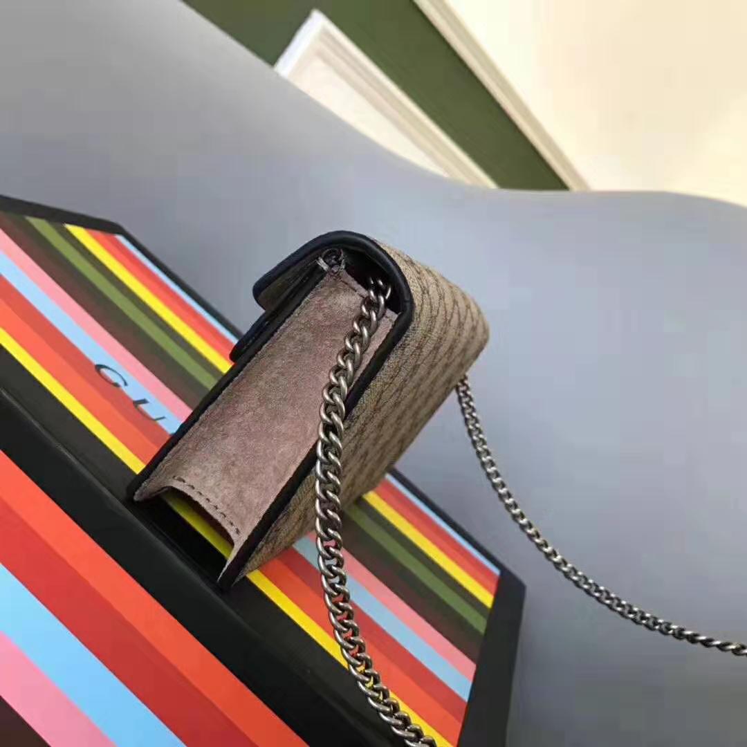 Gucci GG Women Dionysus GG Supreme Mini Bag-Sandy