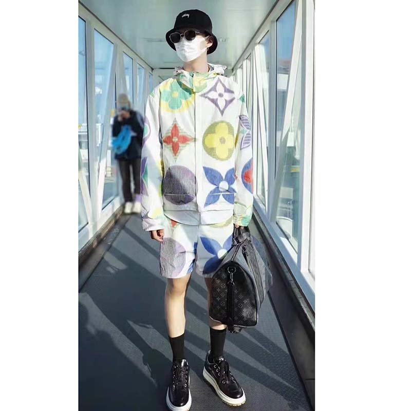 Louis Vuitton LV Unisex Keepall Bandoulière 50 Monogram Eclipse Reverse Coated Canvas