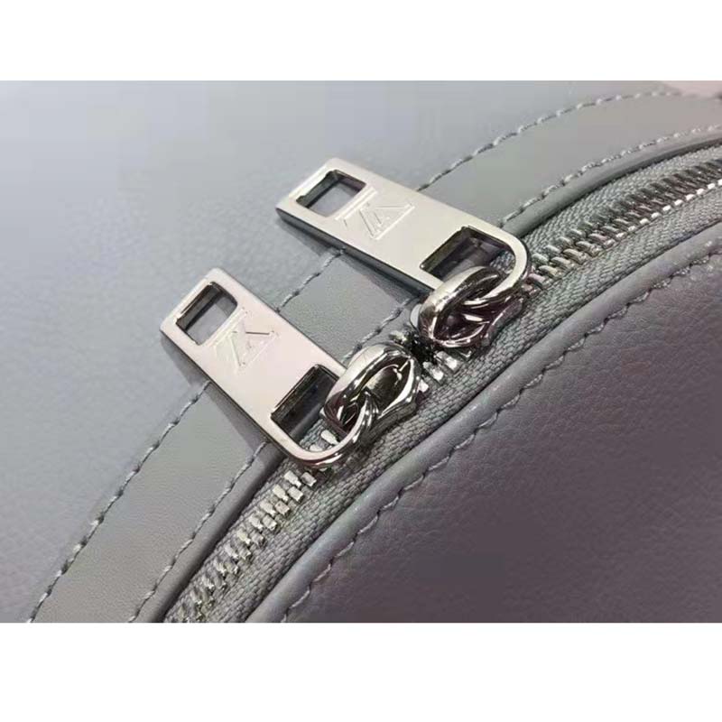Louis Vuitton LV Unisex New Backpack Gray Aerogram Cowhide Leather Textile Lining