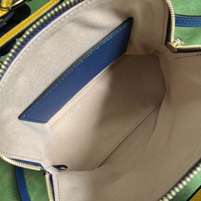 Gucci GG Women Gucci Diana Mini Tote Bag Blue Leather Double G