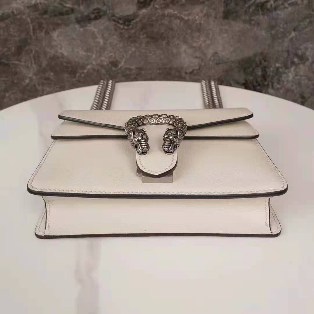 Gucci GG Women Dionysus Leather Mini Bag Beige Metal-Free Tanned Leather