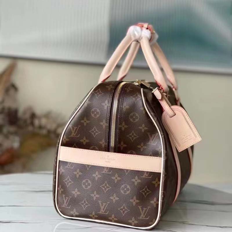 Louis Vuitton LV Unisex Carryall Coated Canvas VVN Shiny Golden Brass