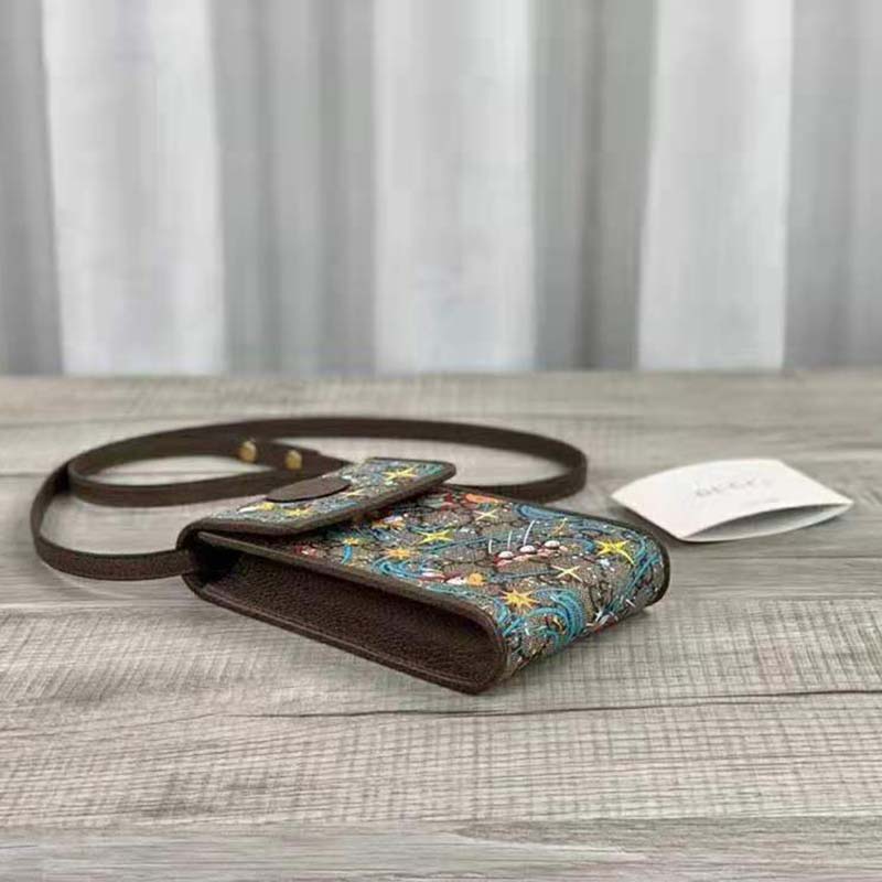 Gucci Unisex Disney x Gucci Donald Duck Mini Bag Leather Interlocking G