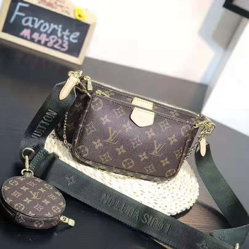 Louis Vuitton LV Women Multi-Pochette Accessoires Bag in Monogram Canvas-Brown