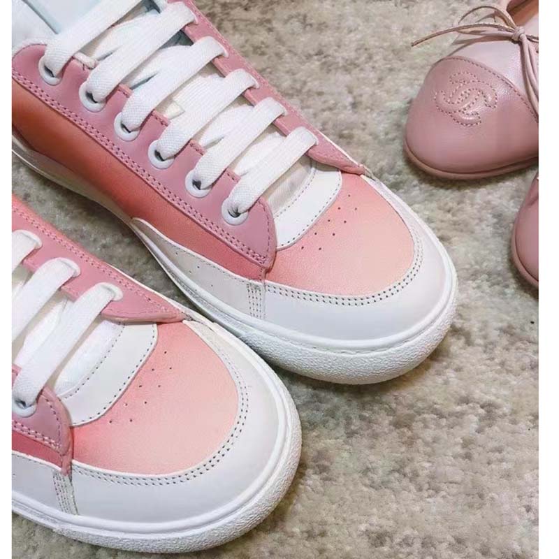 Louis Vuitton LV Women Charlie Sneaker Rose Clair Pink Recycled Rubber LV Initials