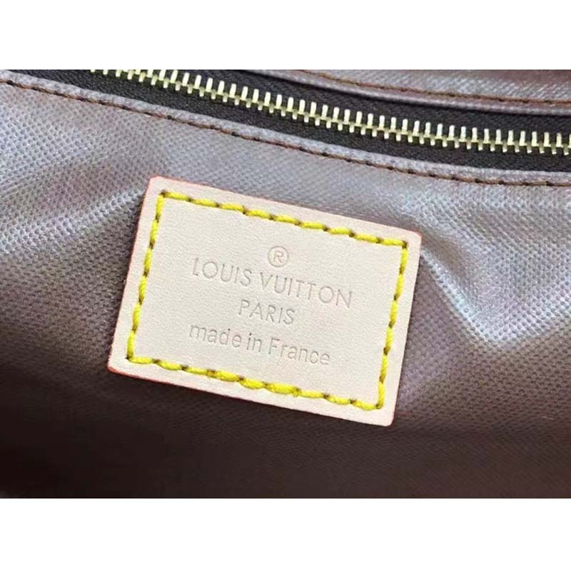 Louis Vuitton LV Unisex Dopp Kit Toilet Pouch Brown Monogram Coated Canvas