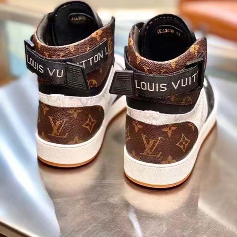 Louis Vuitton LV Unisex Rivoli Sneaker Boot Monogram Canvas Rubber Outsole