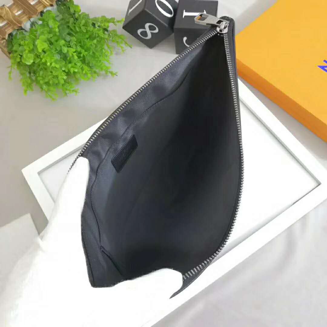 Louis Vuitton LV Unisex Discovery Pochette Supple Monogram Eclipse Canvas