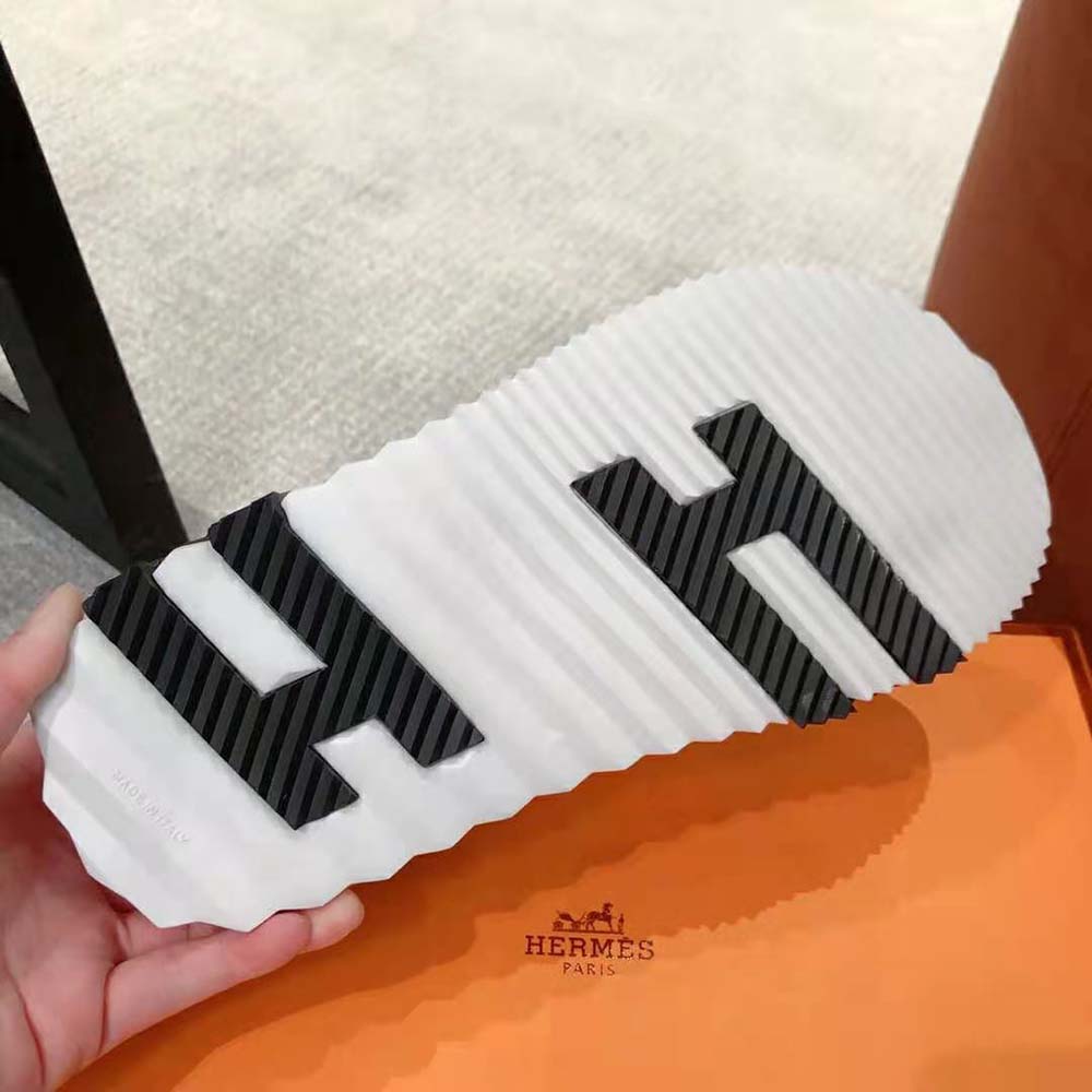 Hermes Women Electric Sandal in Calfskin-White