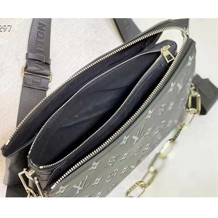Louis Vuitton LV Women Coussin BB Handbag Black Glass Beads Polyester Satin