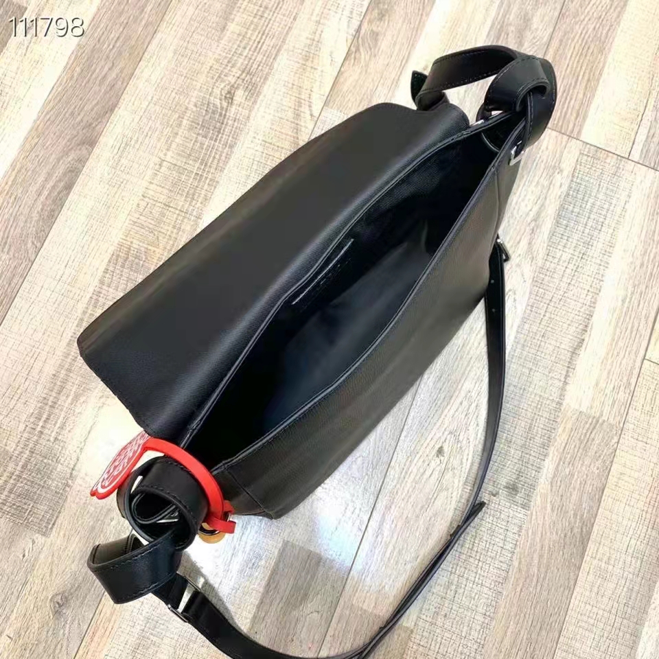 Louis Vuitton LV Unisex Besace Tokyo Black Monogram Denim Taurillon Leather