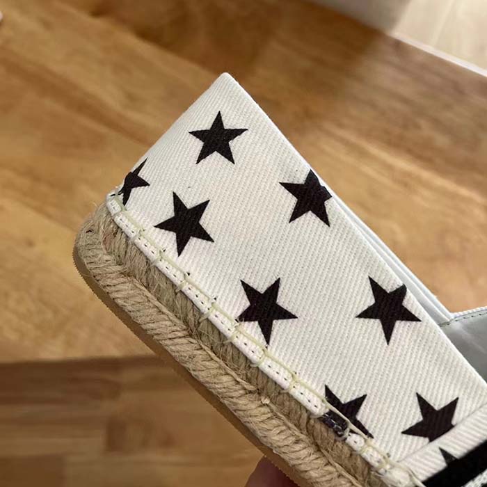 Louis Vuitton LV Unisex Starboard Flat Espadrillas Black White Printed Canvas Rope Rubber
