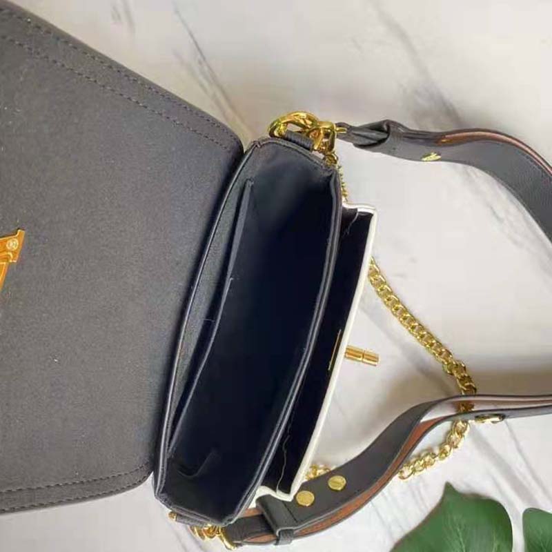 Louis Vuitton LV Women Lockme Tender Black Grained Calf Leather