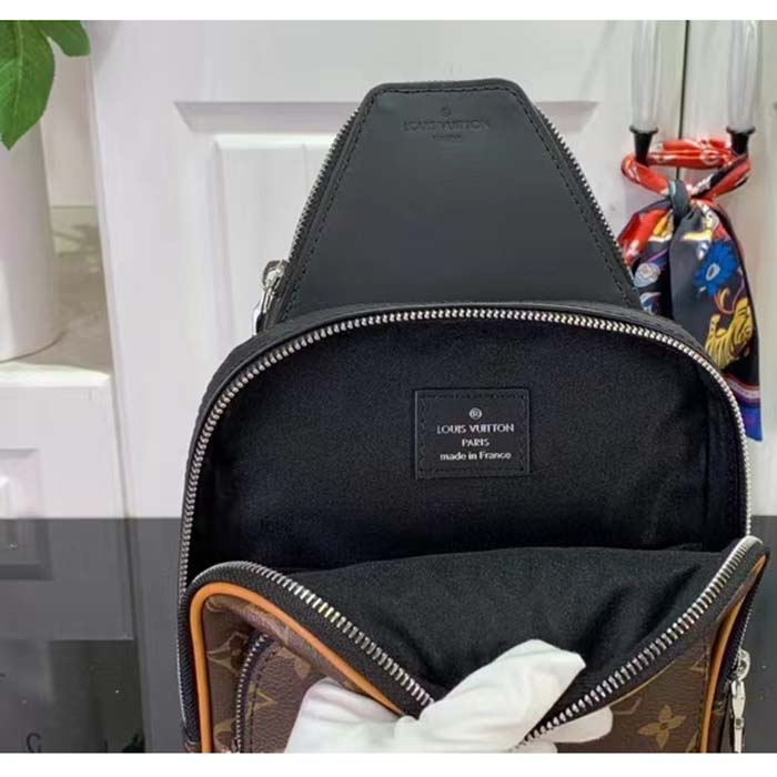 Louis Vuitton LV Unisex Avenue Sling Bag NM Radiant Sun Monogram Macassar Coated Canvas