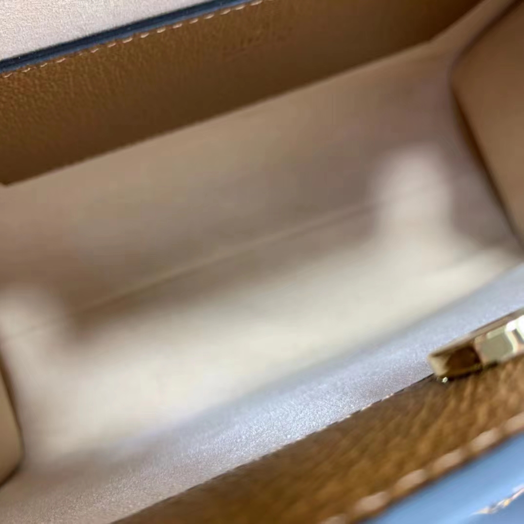 Gucci GG Women Diana Small Tote Bag Double G Brown Cuir Leather