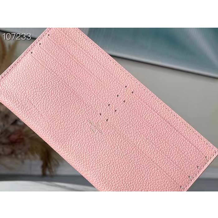 Louis Vuitton LV Women Félicie Pochette Pink Cream Monogram Empreinte Embossed Supple Grained Cowhide